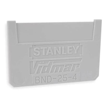 Vidmar Plastic Bin Divider, Gray, 3 in L, 2 1/8 in H BND254