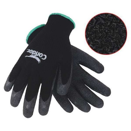 CONDOR Coated Gloves, XXL, Black, PR 2UUC7