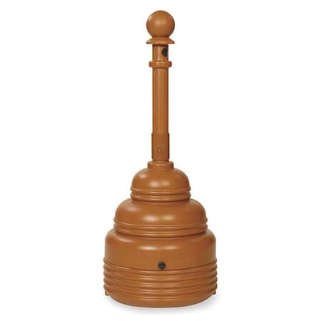 Eagle Mfg Cigarette Receptacle, Brown, 4 gal 1208BROWN