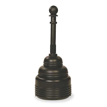 Eagle Mfg Cigarette Receptacle, Black, 4 gal 1208BLACK