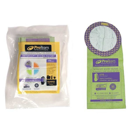 Proteam Vacuum Bag, Paper Bag, 10 PK 100331