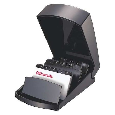 Officemate Business Card File Tray, 200 Ct, Plastic 22342