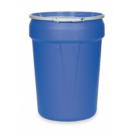 Eagle Mfg Open Head Transport Drum, Polyethylene, 30 gal, Unlined, Blue 1601MB