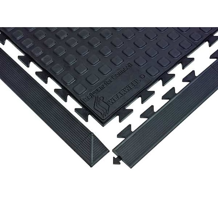 Wearwell Ramp Edge with Corner, Polyurethane, 2 in W x 3 ft 3 in L, 5/8 in Thick 502