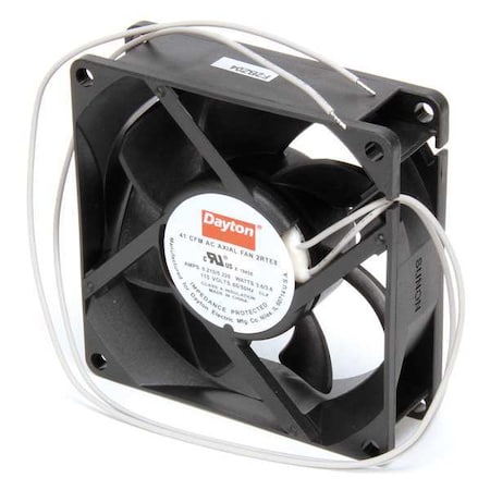 Dayton Axial Fan, Square, 115V AC, 1 Phase, PBT Plastic, 3 1/8 in W. 2RTE8