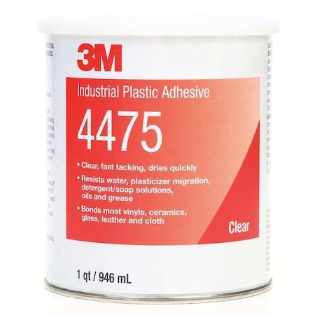 3M Epoxy Adhesive, 4475 Series, Amber, 1 qt, Dual-Cartridge 4475