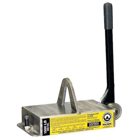 Mag-Mate Lifting Magnet, 1000 lb Cap, 10-3/4 In OAL CL1000