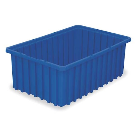 Akro-Mils Industrial Grade Polymer, Divider Box, Blue, 16 1/2 in L, 6 in H 33166BLUE