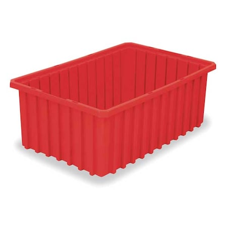Akro-Mils Industrial Grade Polymer, Divider Box, Red, 22 3/8 in L, 8 in H 33228RED