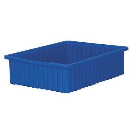 Akro-Mils Industrial Grade Polymer, Divider Box, Blue, 22 3/8 in L, 6 in H 33226BLUE