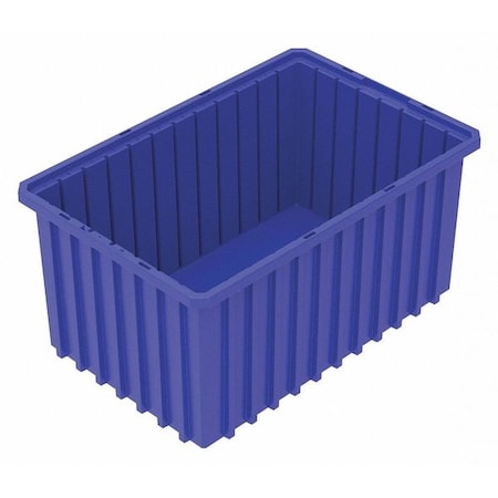 Akro-Mils Industrial Grade Polymer, Divider Box, Blue, 16 1/2 in L, 8 in H 33168BLUE