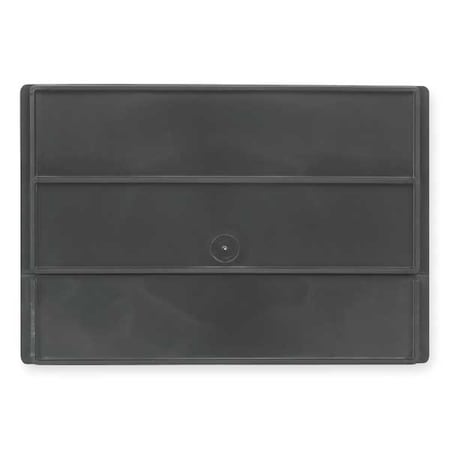 Akro-Mils Plastic Divider, Black, 20 in L, 7 in H, 6 PK 403482RV55