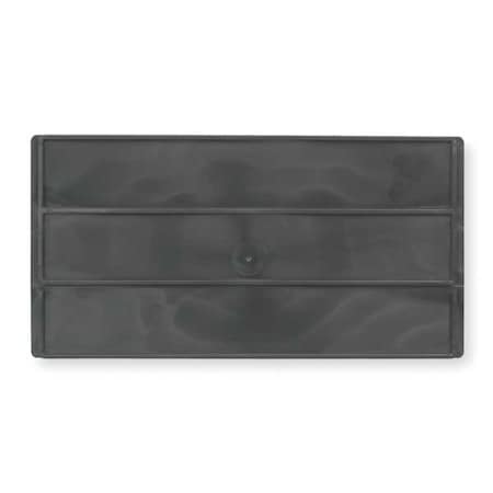 Akro-Mils Plastic Divider, Black, 10 1/8 in L, 6 1/2 in H, 6 PK 403582RV56