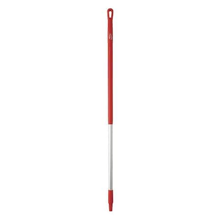 VIKAN 51" Color Coded Handle, 1 1/4 in Dia, Red, Aluminum 29354