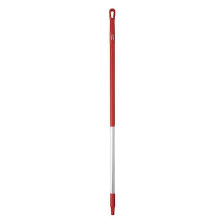 Vikan 51" Color Coded Handle, 1 1/4 in Dia, Red, Aluminum 29354