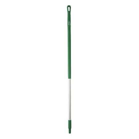 Vikan 51" Color Coded Handle, 1 1/4 in Dia, Green, Aluminum 29352