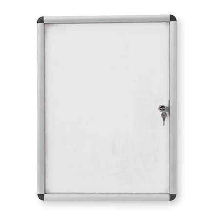 ZORO SELECT Enclosed Magnetic Bulletin Board 49" x 37-1/5" 2RXC8