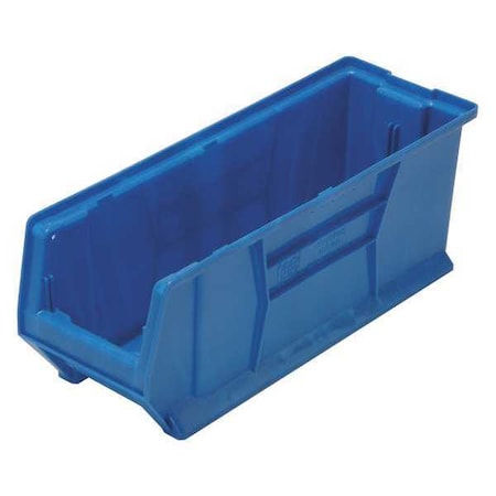 Quantum Storage Systems Storage Bin, Polypropylene/Polyethylene, Blue, 9 in H, 8 1/4 in W, 23 7/8 in L QUS951BL