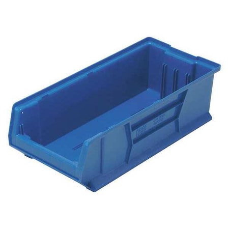 Quantum Storage Systems Storage Bin, Polypropylene/Polyethylene, Blue, 7 in H, 11 in W, 23 7/8 in L QUS952BL