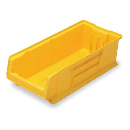 Quantum Storage Systems Storage Bin, Polypropylene/Polyethylene, Yellow, 7 in H, 11 in W, 23 7/8 in L QUS952YL