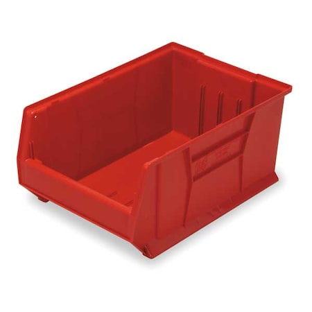 Quantum Storage Systems Storage Bin, Polypropylene/Polyethylene, Red, 11 in H, 16 1/2 in W, 23 7/8 in L QUS954RD