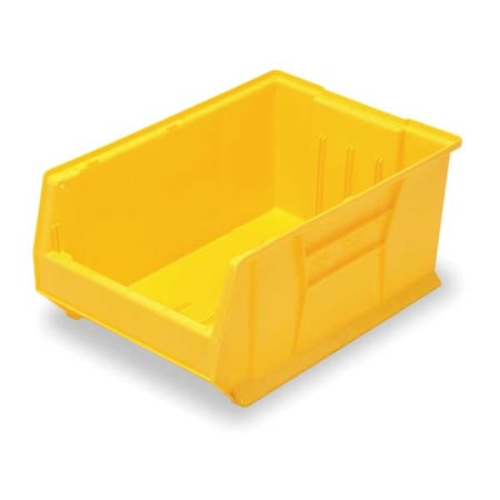 Quantum Storage Systems Storage Bin, Polypropylene/Polyethylene, Yellow, 11 in H, 16 1/2 in W, 23 7/8 in L QUS954YL