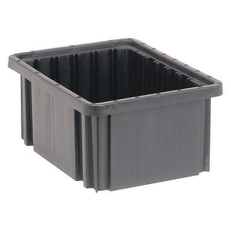 Quantum Storage Systems Polypropylene, Divider Box, Black, 10 7/8 in L, 5 in H DG91050CO