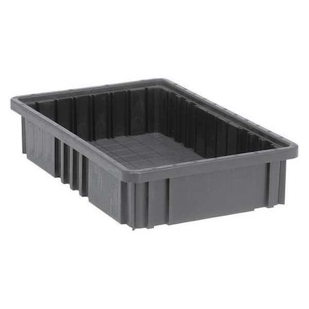 Quantum Storage Systems Polypropylene, Divider Box, Black, 16 1/2 in L, 3 1/2 in H DG92035CO