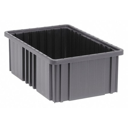 Quantum Storage Systems Polypropylene, Divider Box, Black, 16 1/2 in L, 6 in H DG92060CO