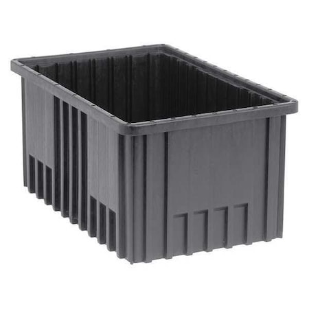 Quantum Storage Systems Polypropylene, Divider Box, Black, 16 1/2 in L, 8 in H DG92080CO
