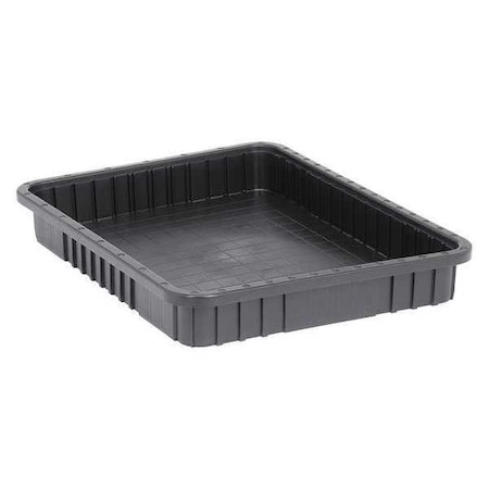 Quantum Storage Systems Polypropylene, Divider Box, Black, 22 1/2 in L, 3 in H DG93030CO
