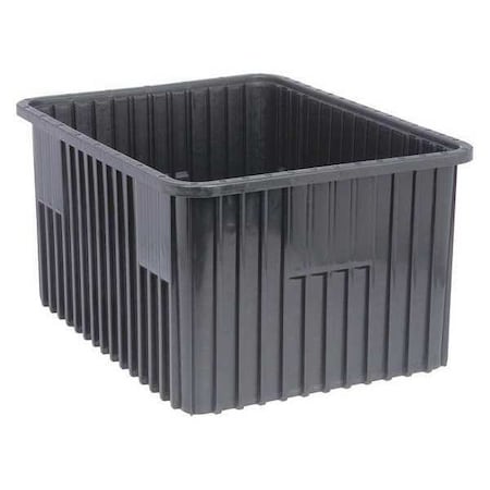 Quantum Storage Systems Polypropylene, Divider Box, Black, 22 1/2 in L, 12 in H DG93120CO