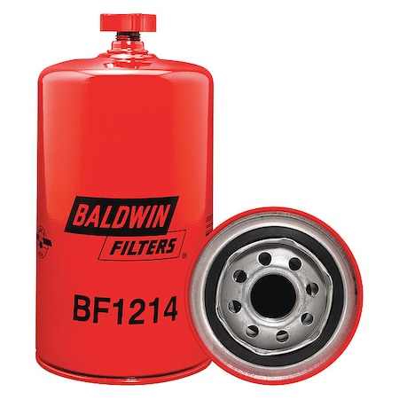 Baldwin Filters Fuel Filter, 7-13/32x3-11/16x7-13/32 In BF1214