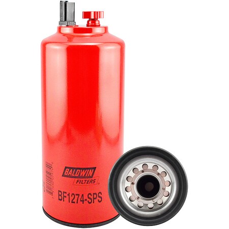 Baldwin Filters Fuel Filter, 11-5/8 x 4-21/32 x 11-5/8 In BF1274SPS