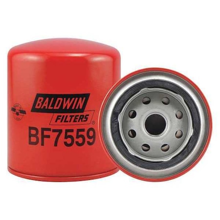 Baldwin Filters Fuel Filter, 4-3/8 x 3-11/16 x 4-3/8 In BF7559