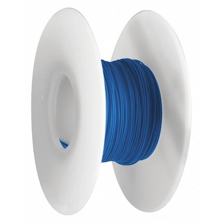 Ok Industries Spooled Wrapping Wire, 28 AWG, Blue, Kynar(R), 100 ft R28B-0100