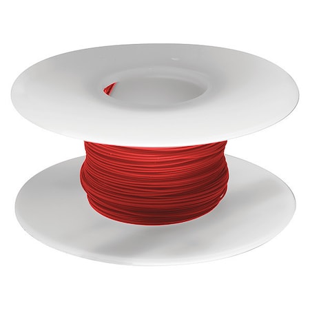 Ok Industries Spooled Wrapping Wire, 30 AWG, Red, Kynar(R), 1,000 ft R30R-1000