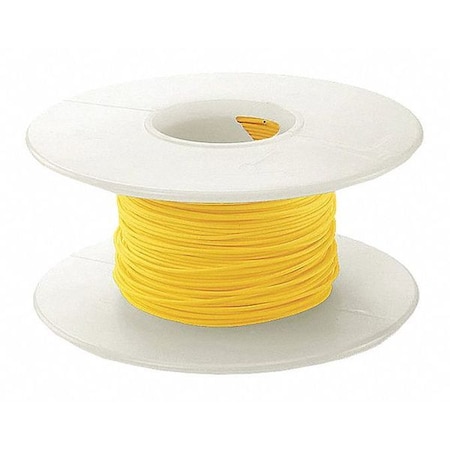 Ok Industries Spooled Wrapping Wire, 30 AWG, Yellow, Kynar(R) KSW, 100 ft KSW30Y-0100