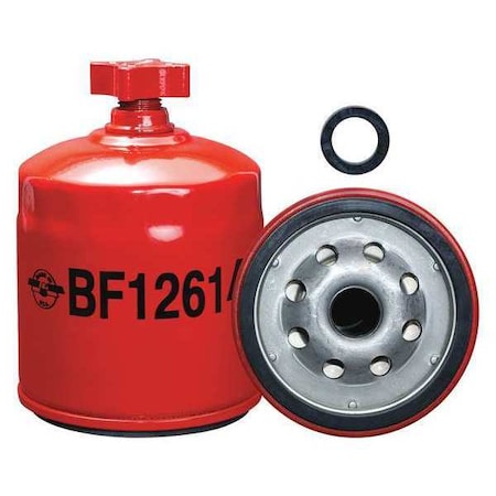 Baldwin Filters Fuel Filter, 4-7/32 x 3 x 4-7/32 In BF1261