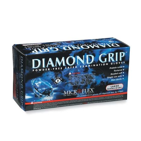 MIRCROFLEX MF-300-XL POWDER FREE DIAMOND GRIP GLOVES EXTRA LARGE 100 Bx