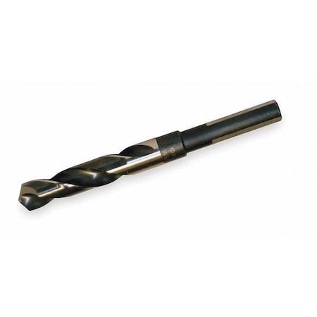 CLE-LINE Reduced Shank Drill Bit, 5/8 in Drill Bit, 118 Degrees Drill Bit Point Angle, High Speed Steel C17038