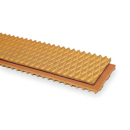 Apache Conveyor Belt, Tan Rubber, 50 Ft x 6 In 28000100
