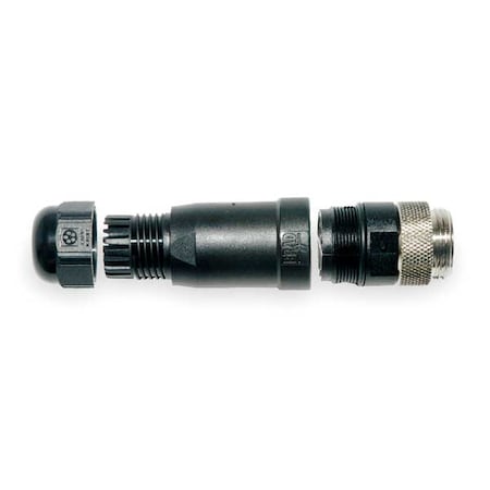 BRAD HARRISON External Thread Connector, 3, Male, 24 AWG 1A3006-34