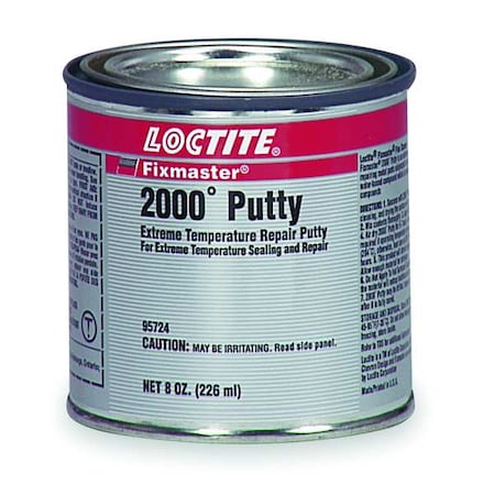 LOCTITE Gray Fixmaster® 2000 Degrees F Putty, 8 oz. Can 235579