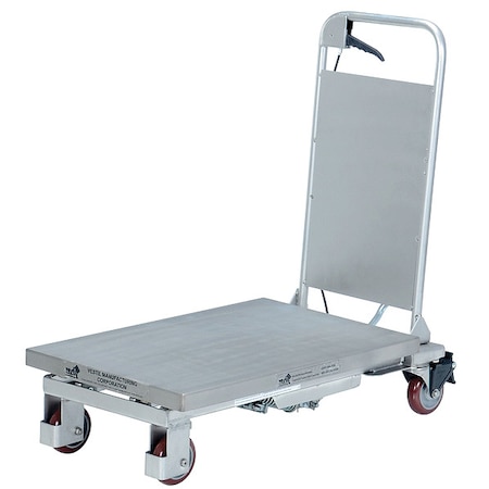 Zoro Select Scissor Lift Table, 400 lb. Cap, 17-5/8"W, 27-1/2"L CART-400-PSS