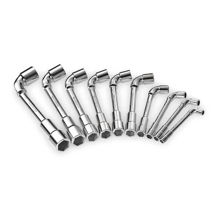 Facom Socket Wrench Set, SAE, Fixed Head FF-75.JU10