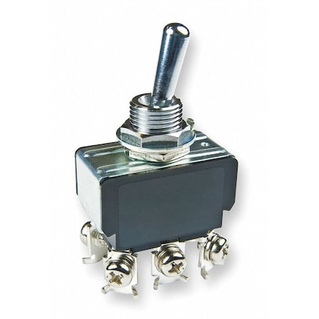 Nkk Toggle Switch, DPDT, 6 Conn., On/Off/On S423T