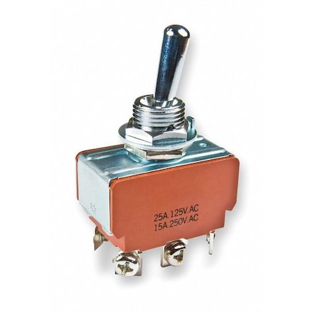 Nkk Toggle Switch, DPDT, 6A @ 250V, Screw S339T