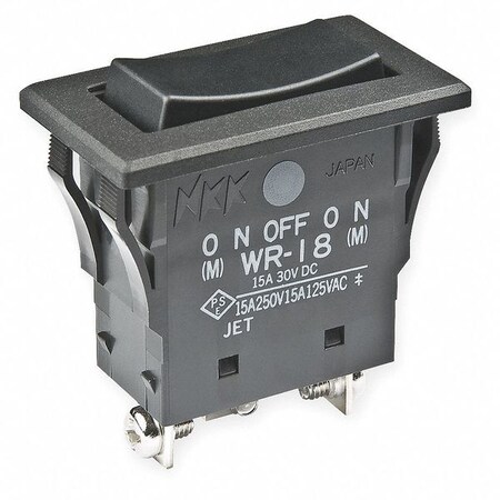 Nkk Rocker Switch, SPDT, 3 Connections WR18AT | Zoro