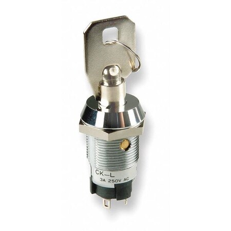 Nkk Key Switch, On/On, SPDT CKL12BTW01